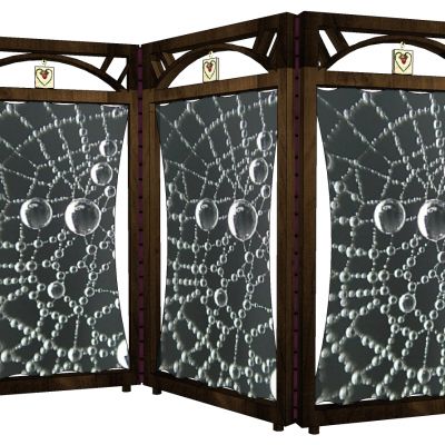 现代屏风隔断SU模型