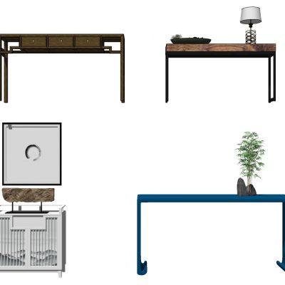 新中式案台条几条案茶几边几摆件