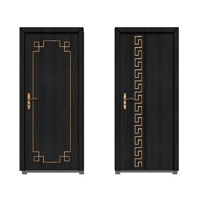 新中式实木雕花木门