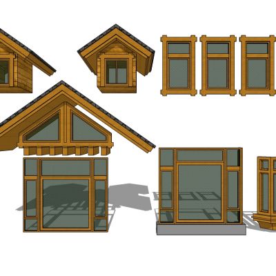 欧式建筑别墅窗