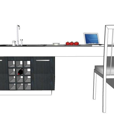 双槽水斗水槽中岛吧台吧椅酒柜
