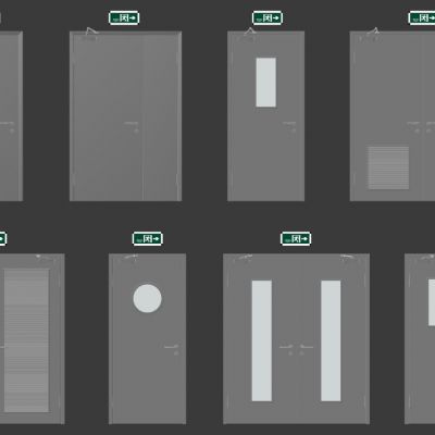 现代消防门防火门