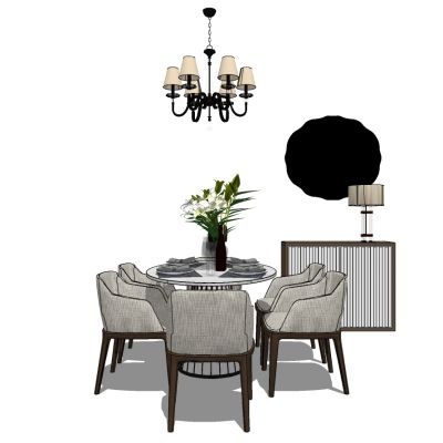 美式北欧现代简欧式餐桌