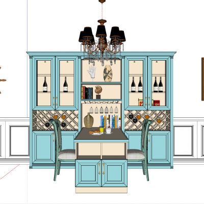 简欧式美式田园地中海餐厅