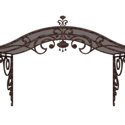 欧式铁艺遮阳棚