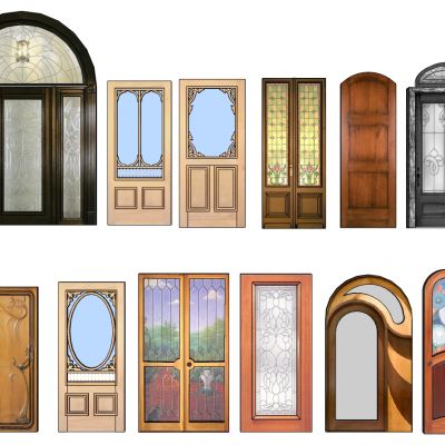 欧式玻璃门组合