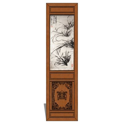 中式雕刻屏风隔断