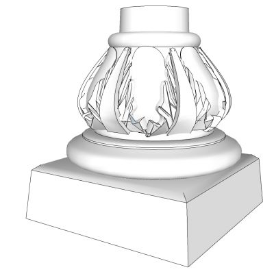 欧式法式柱子柱基柱脚