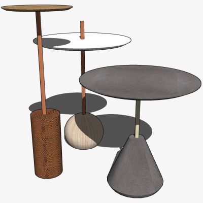 北欧现代边几圆几角几灯几