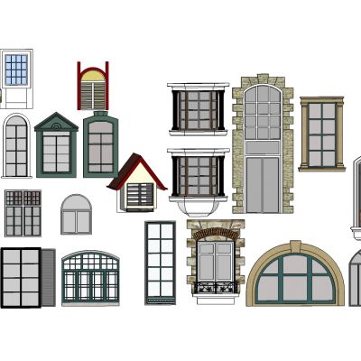 欧式建筑外窗窗户