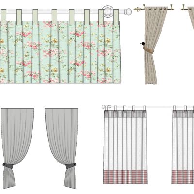 地中海欧式田园儿童房女孩房窗帘