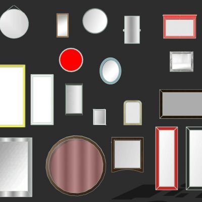 圆形欧式法式现代古典装饰镜子镜框画框