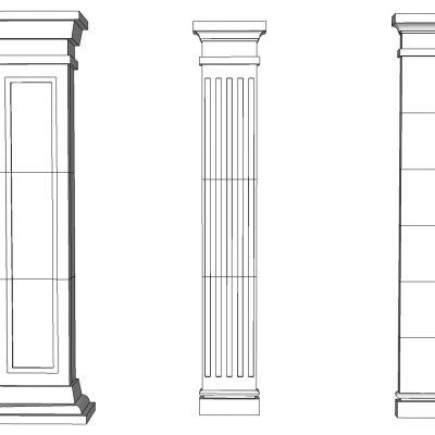 欧式法式罗马柱柱头柱子