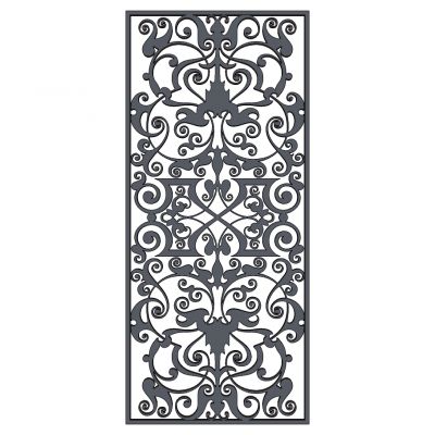 欧式铁艺花格屏风隔断