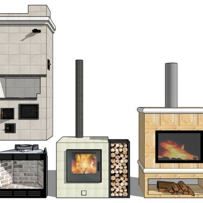 欧式法式壁炉火炉火焰劈柴柴火