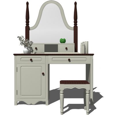 欧式法式美式梳妆台化妆台