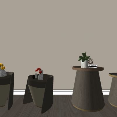 现代边几摆件组合