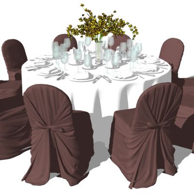 欧式法式美式宴会婚礼餐桌