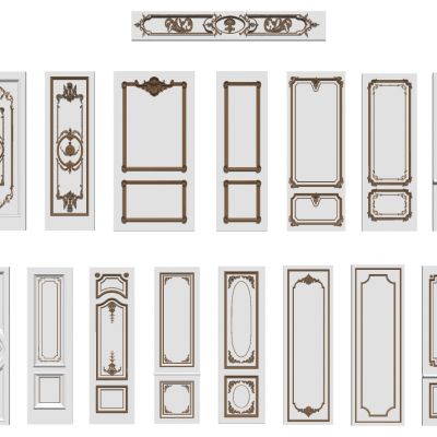 欧式法式雕花护墙板花线线条线脚