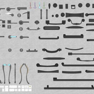 现代欧式门橱柜门把手拉手开关插座