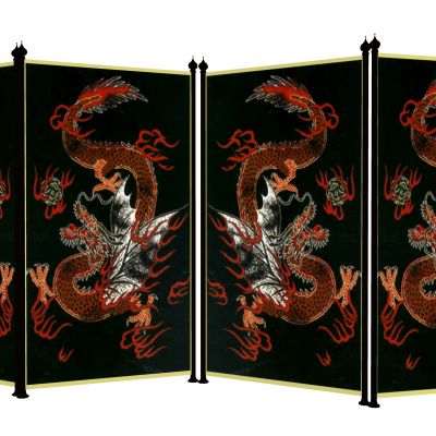 中式现代工业风屏风隔断