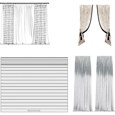 现代垂帘欧式法式窗帘百叶帘