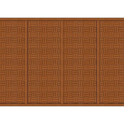 中式花格车库门仓库门