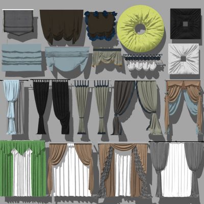 欧式法式窗帘布帘罗马帘