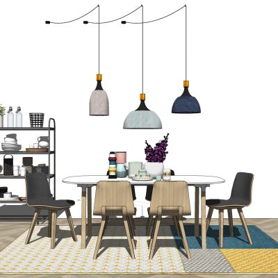 北欧现代餐桌