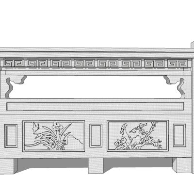 中式玉石石材栏杆桥