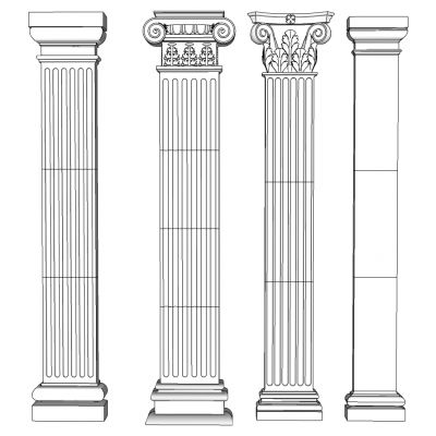 欧式法式罗马柱柱头柱子
