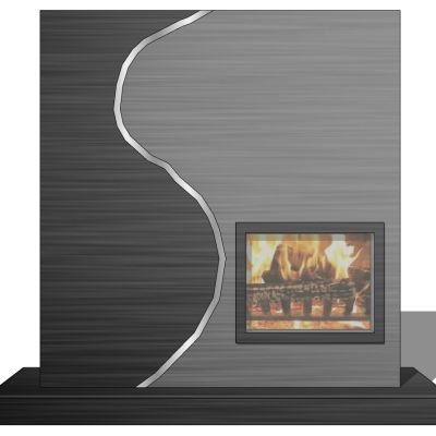 现代电子壁炉火炉吊炉火焰