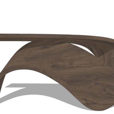 现代实木异形茶几边几