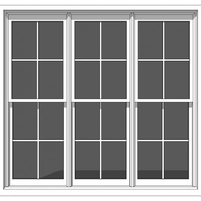 现代建筑阳台窗户