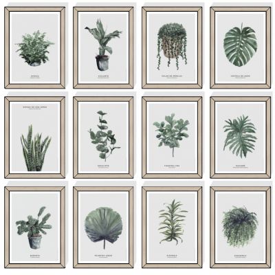 简欧式北欧植物装饰挂画