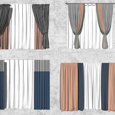 现代美式新中式窗帘