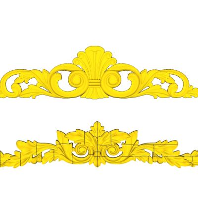 欧式法式雕花石膏雕花花纹