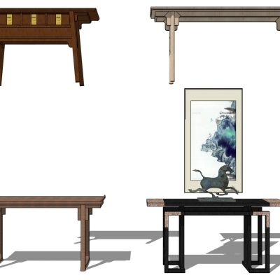 新中式案台条几条案茶几边几摆件