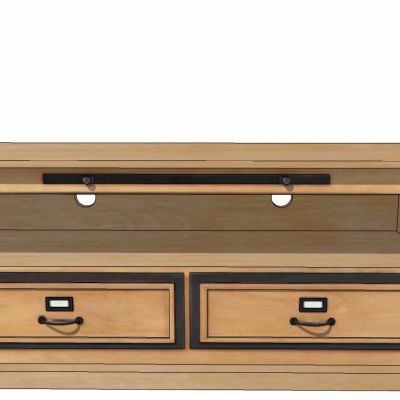 美式古典欧式实木茶几SU模型