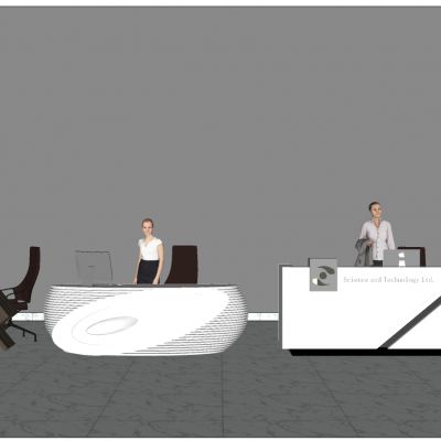 现代前台吧台老板台班台