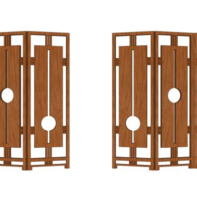 现代花格屏风隔断