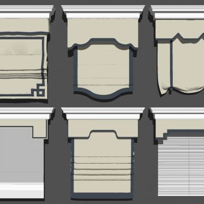 新中式欧式法式罗马帘卷帘