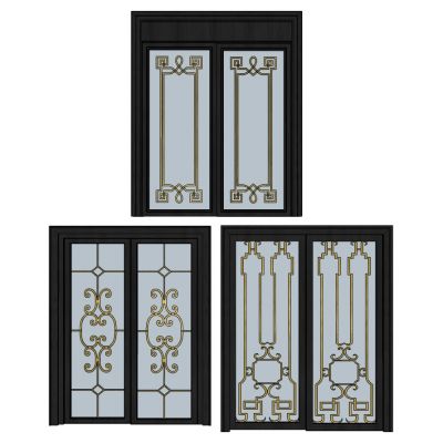 欧式推拉门组合