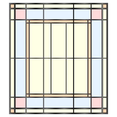 欧式彩绘玻璃窗户