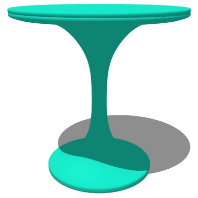 北欧现代小圆形边几