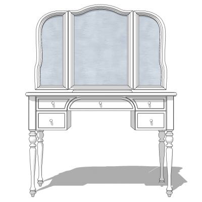 欧式法式现代梳妆台化妆台
