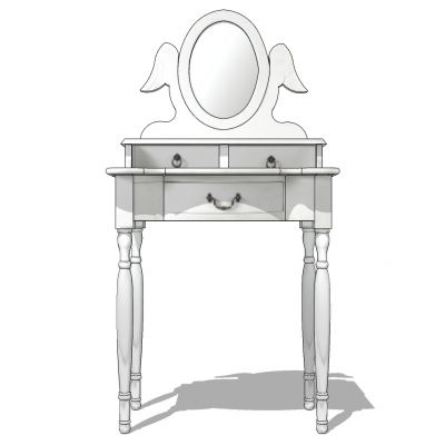 欧式法式梳妆台化妆台镜子