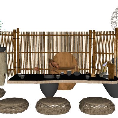 中式新中式实木茶几茶桌椅