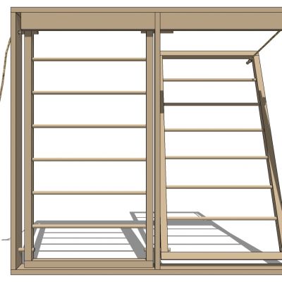 现代建筑阳台窗户