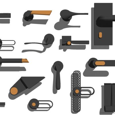 现代门把手拉手